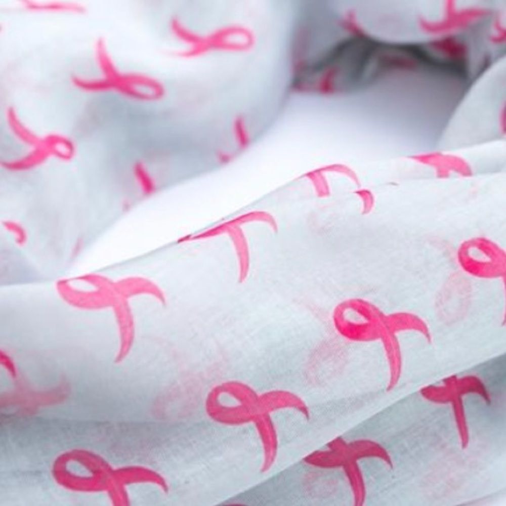 Breast Cancer Awareness Pink Ribbon Scarf NWT
